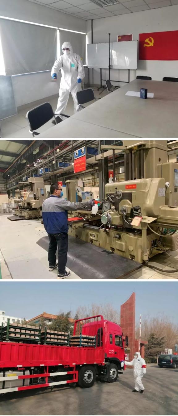 公共區域、生產車間：消毒、消毒、消毒